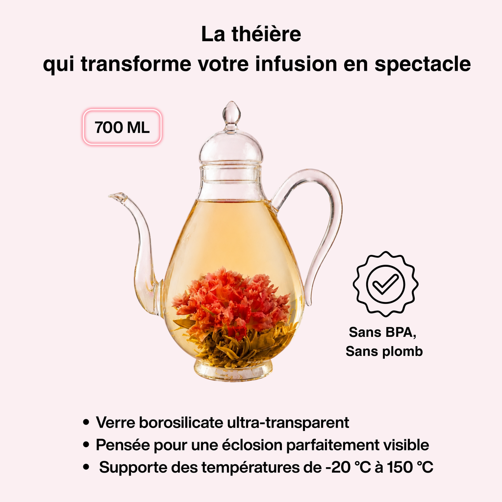 Théière en verre - FLORAE